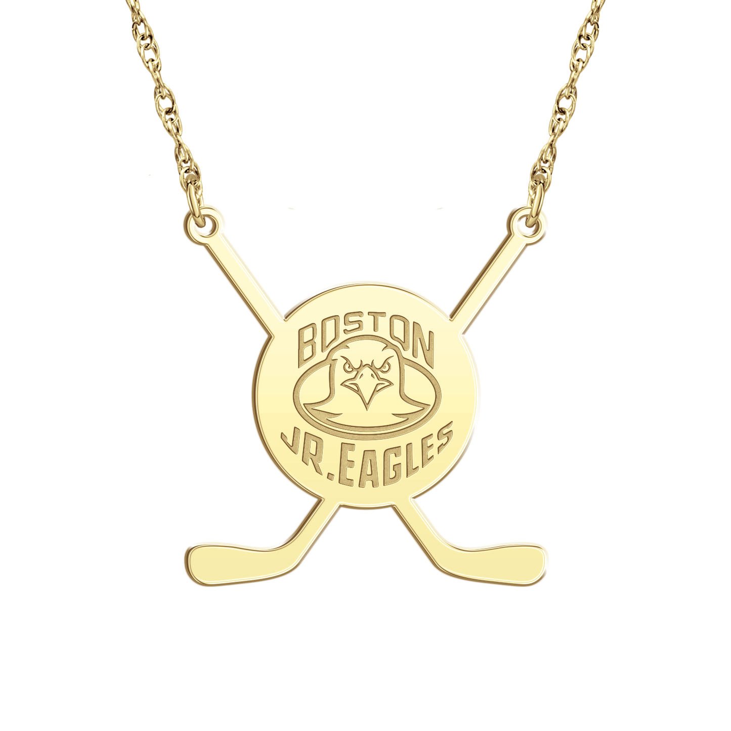 Boston Jr Eagles Sticks Necklace