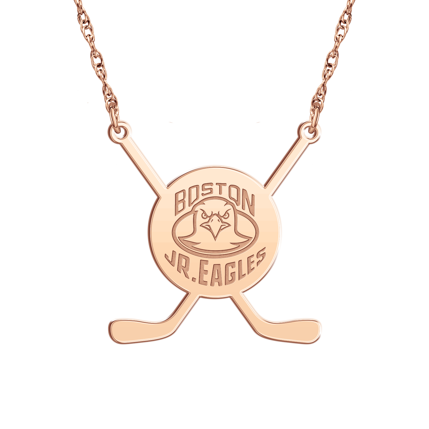 Boston Jr Eagles Sticks Necklace