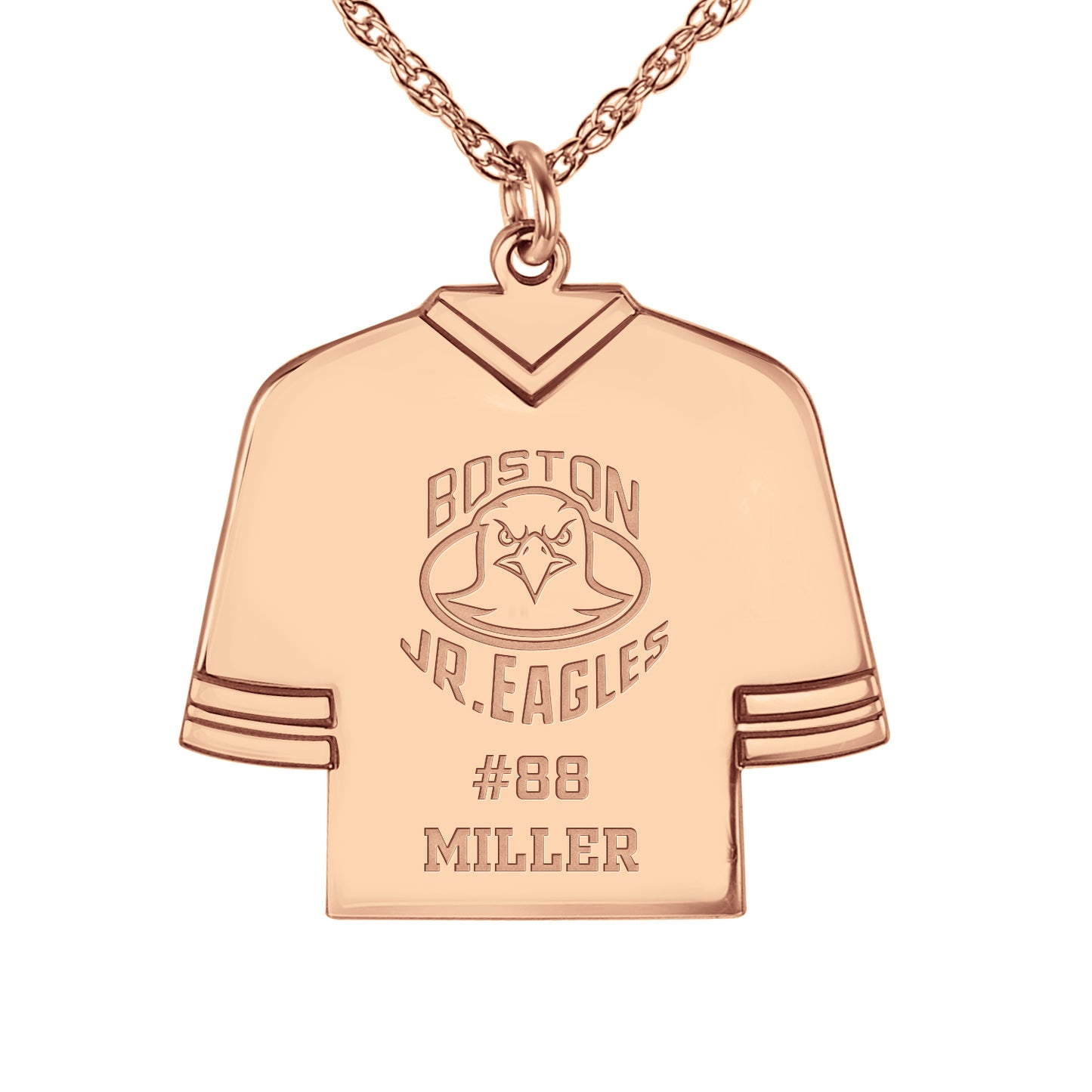 Boston jr Eagles Hockey Jersey Pendant