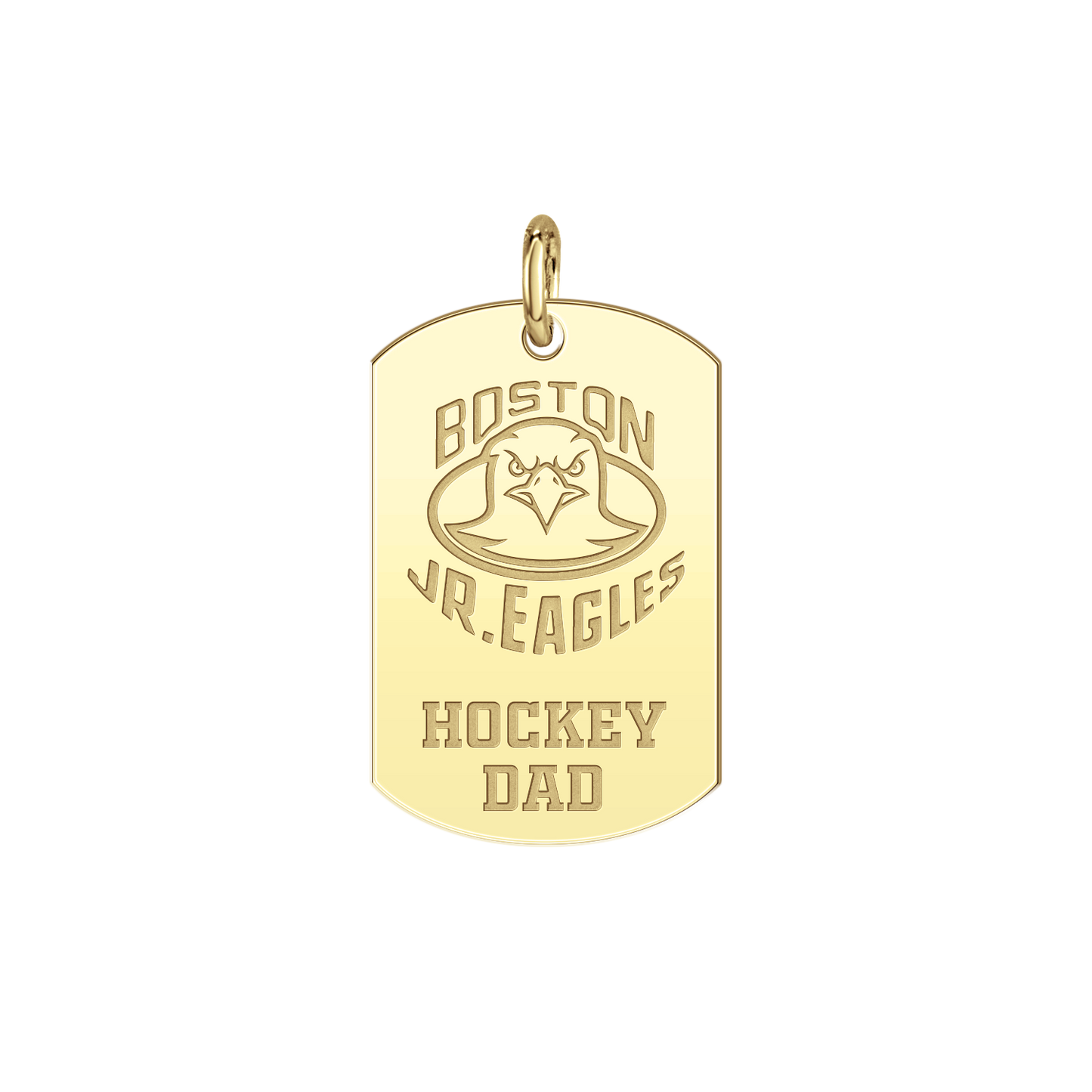 Boston Jr Eagles Hockey Dad Tag