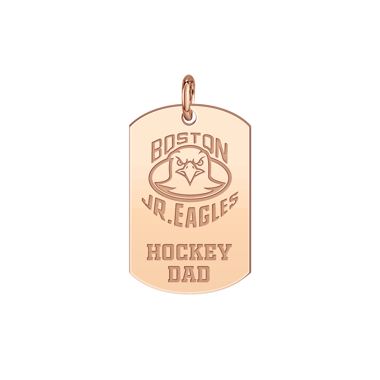 Boston Jr Eagles Hockey Dad Tag