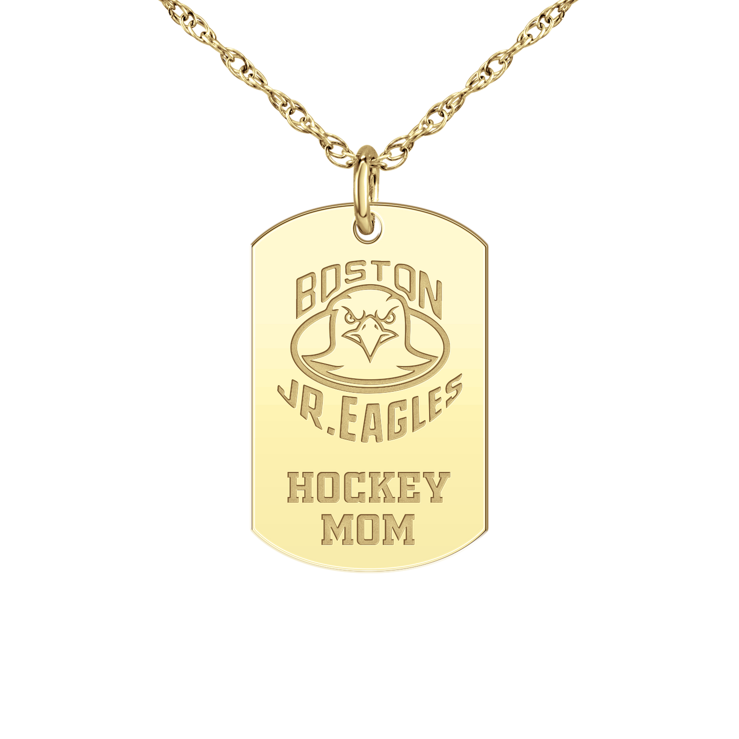 Boston Jr Eagles Hockey Mom Tag