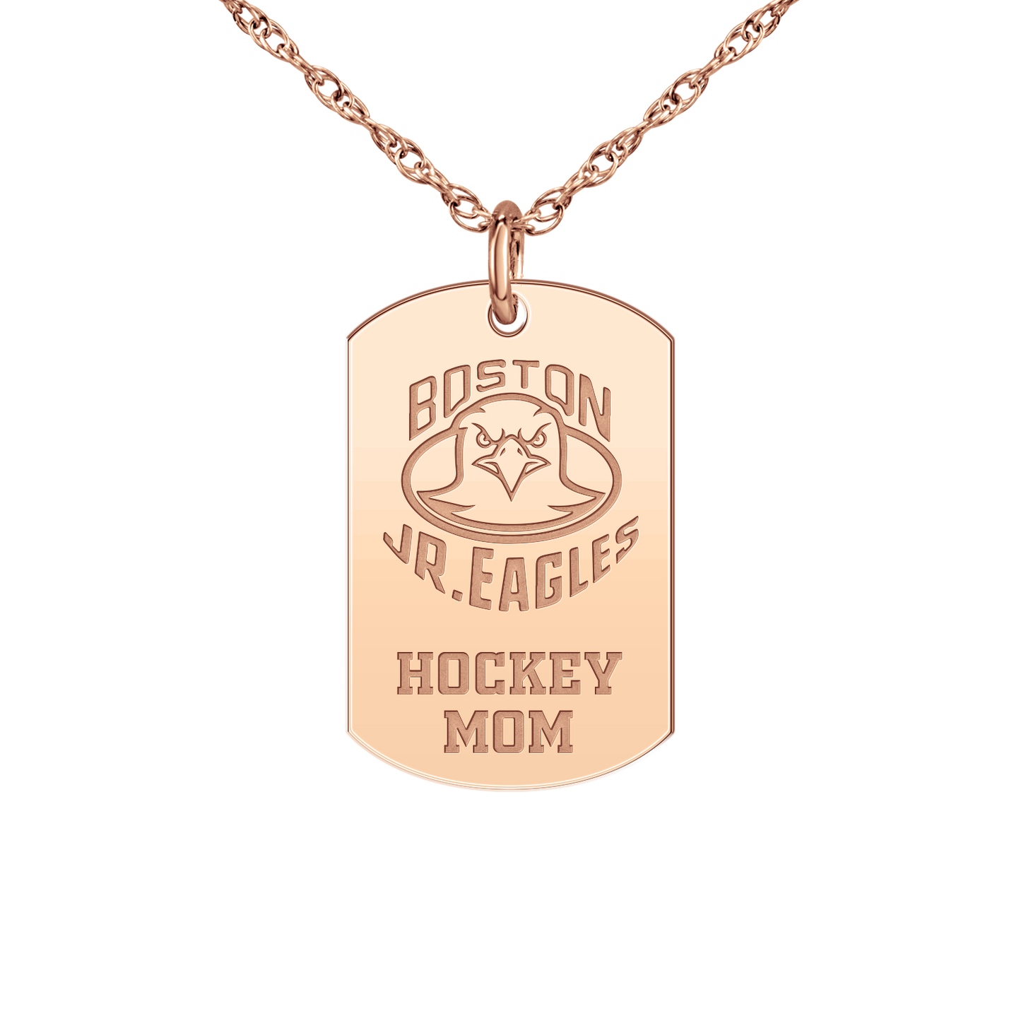 Boston Jr Eagles Hockey Mom Tag