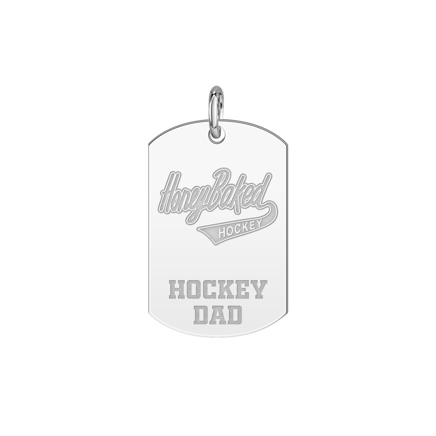 Honey Baked Hockey Hockey Dad Tag