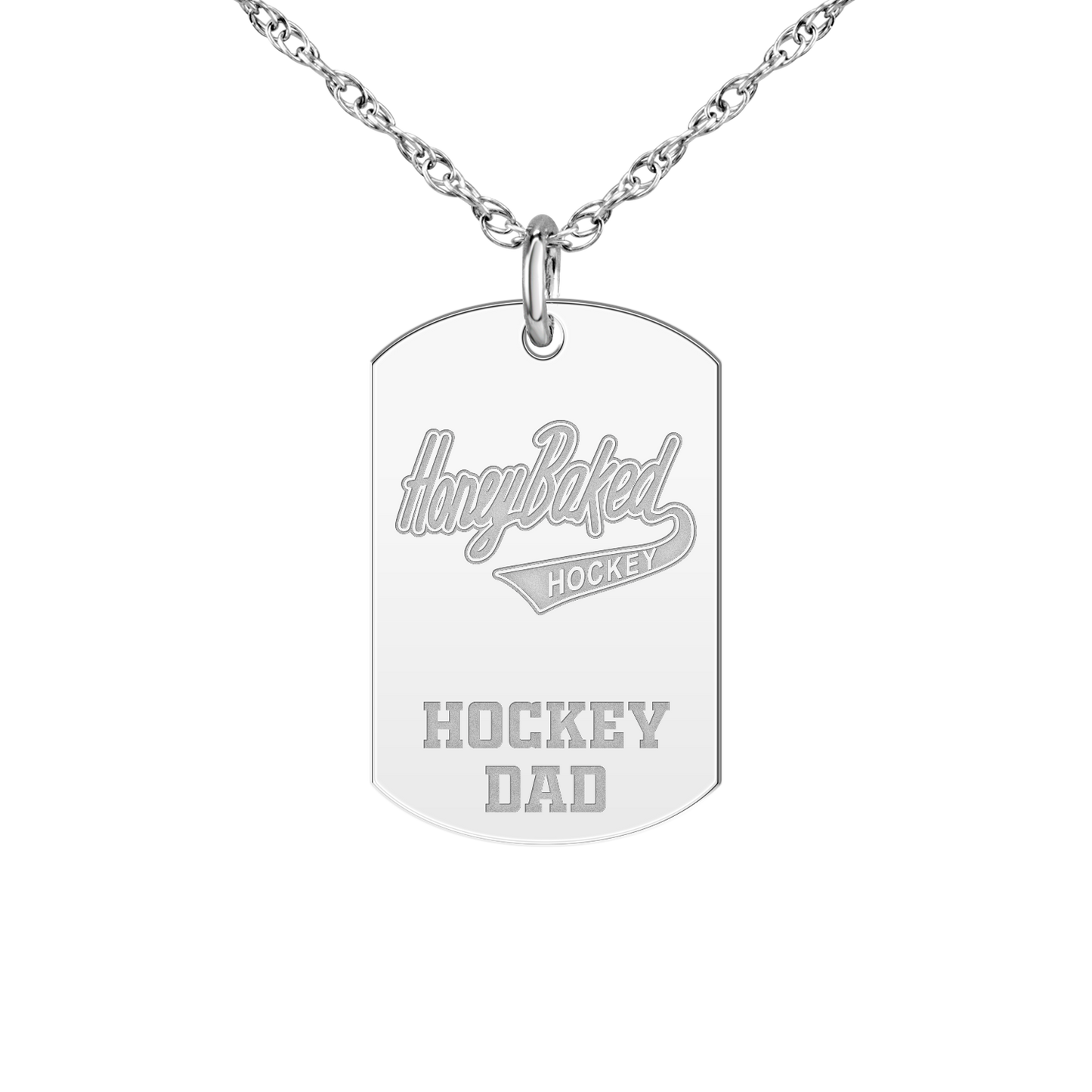 Honey Baked Hockey Hockey Dad Tag