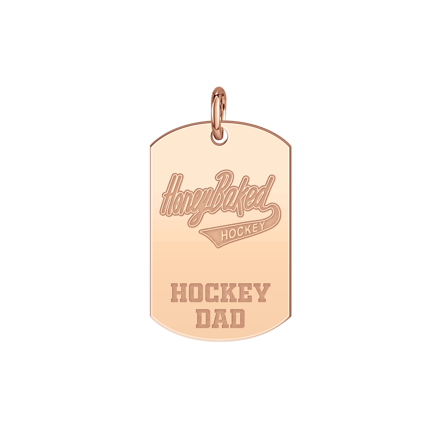 Honey Baked Hockey Hockey Dad Tag