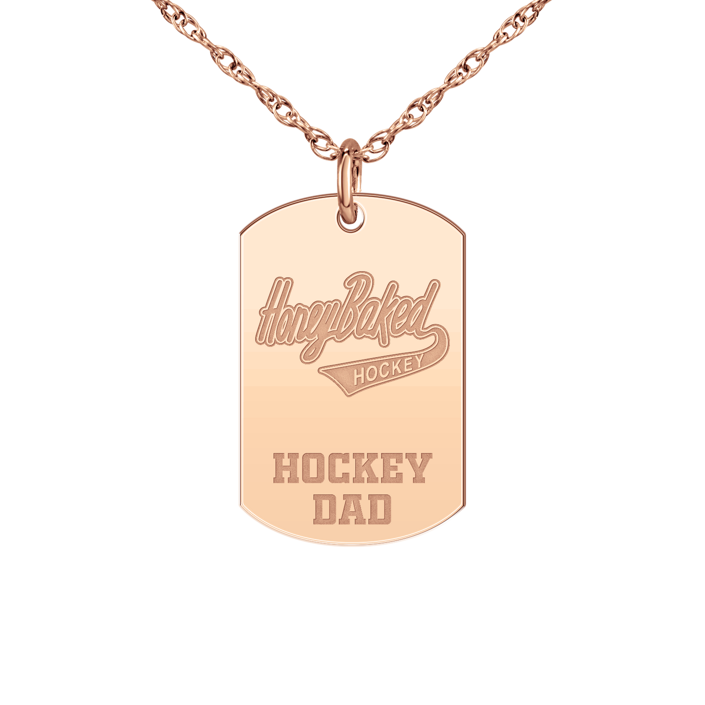 Honey Baked Hockey Hockey Dad Tag