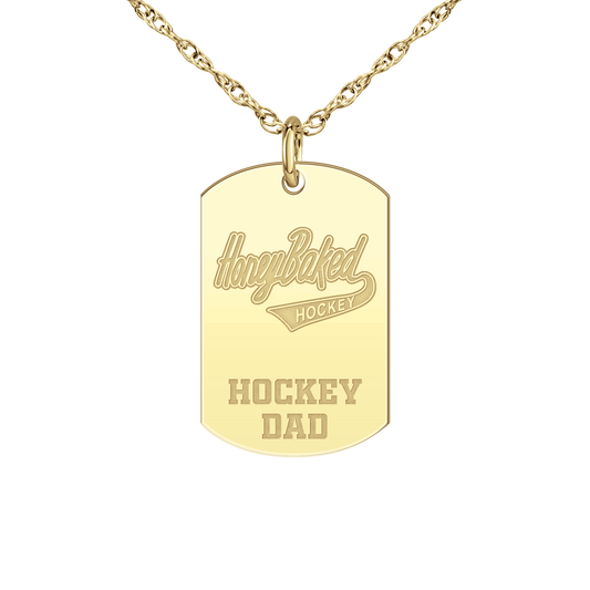 Honey Baked Hockey Hockey Dad Tag