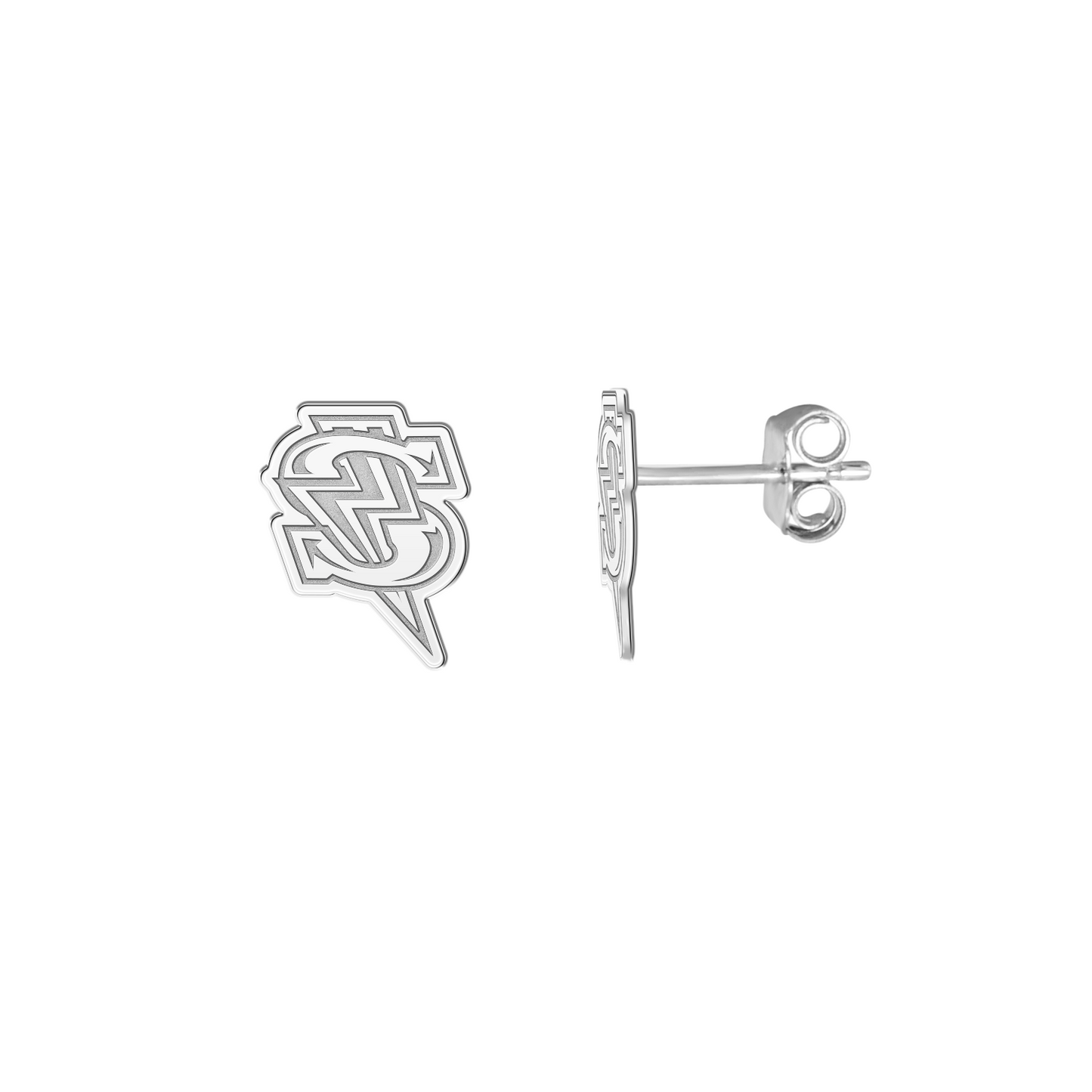 Windy City Storm Bolt Signature Logo Earrings