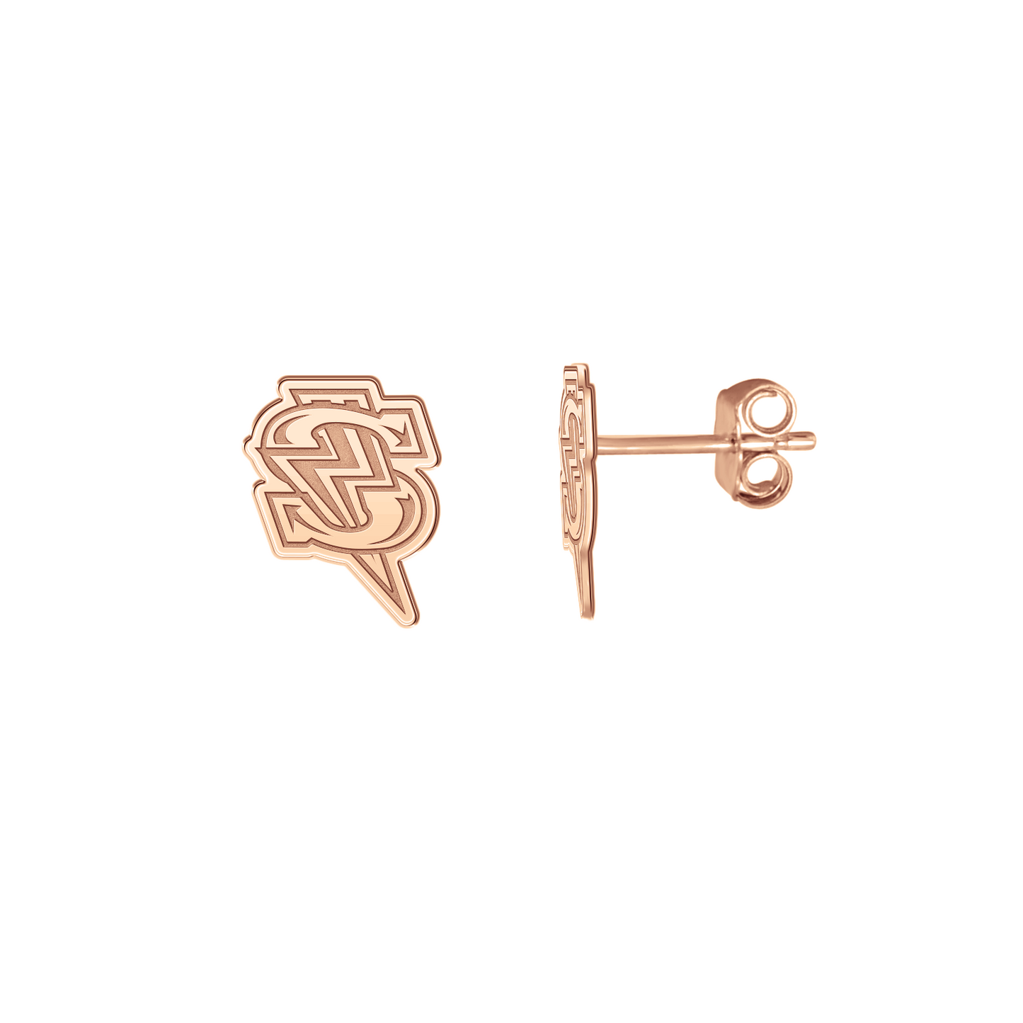 Windy City Storm Bolt Signature Logo Earrings