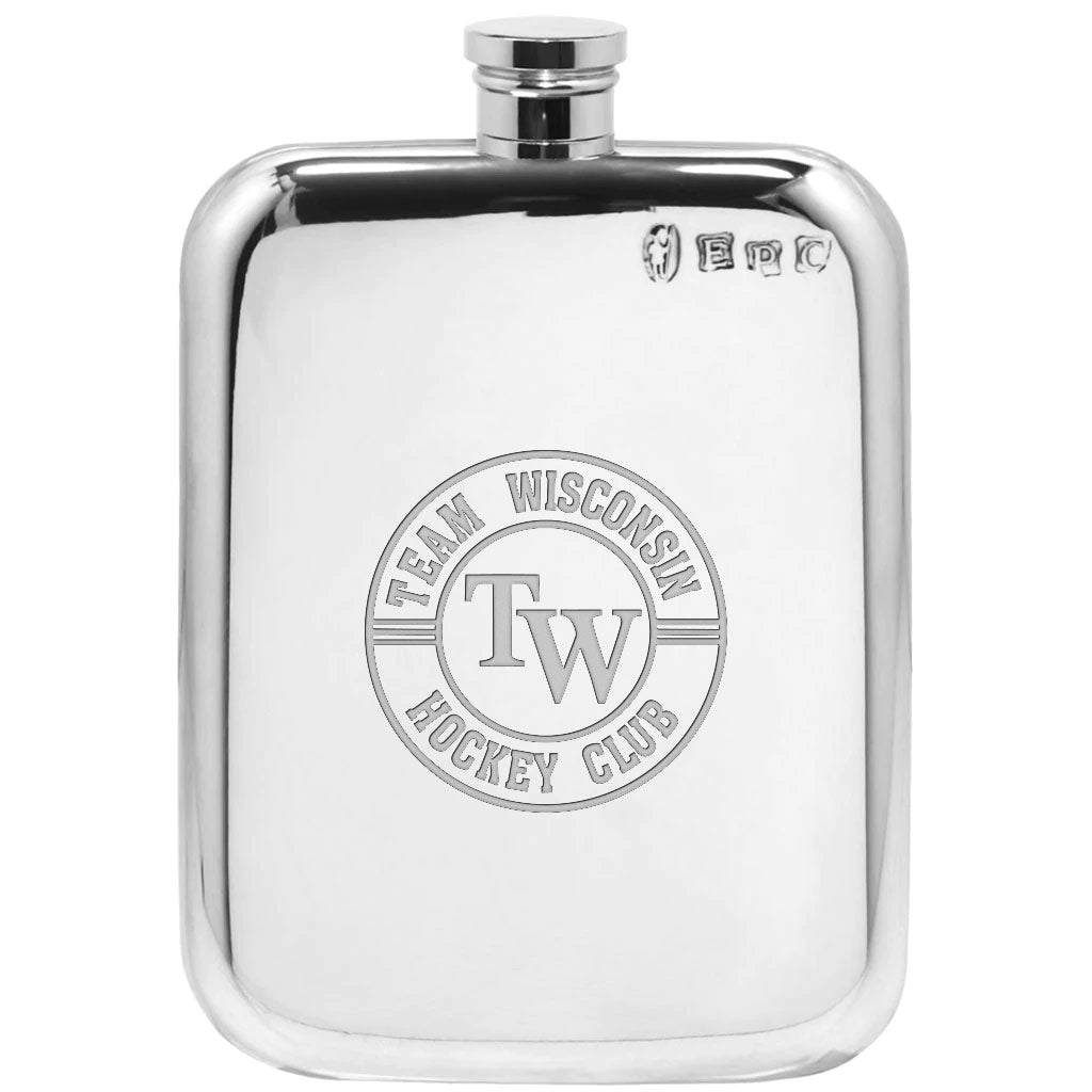 Team Wisconsin Logo Flask