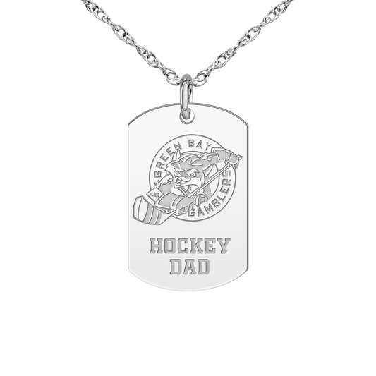 Green Bay Gamblers Hockey Dad Tag