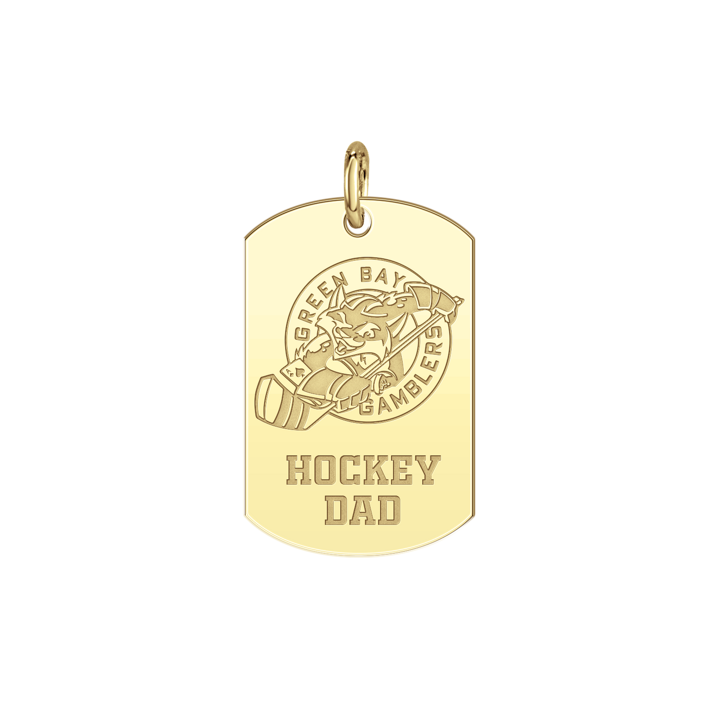 Green Bay Gamblers Hockey Dad Tag