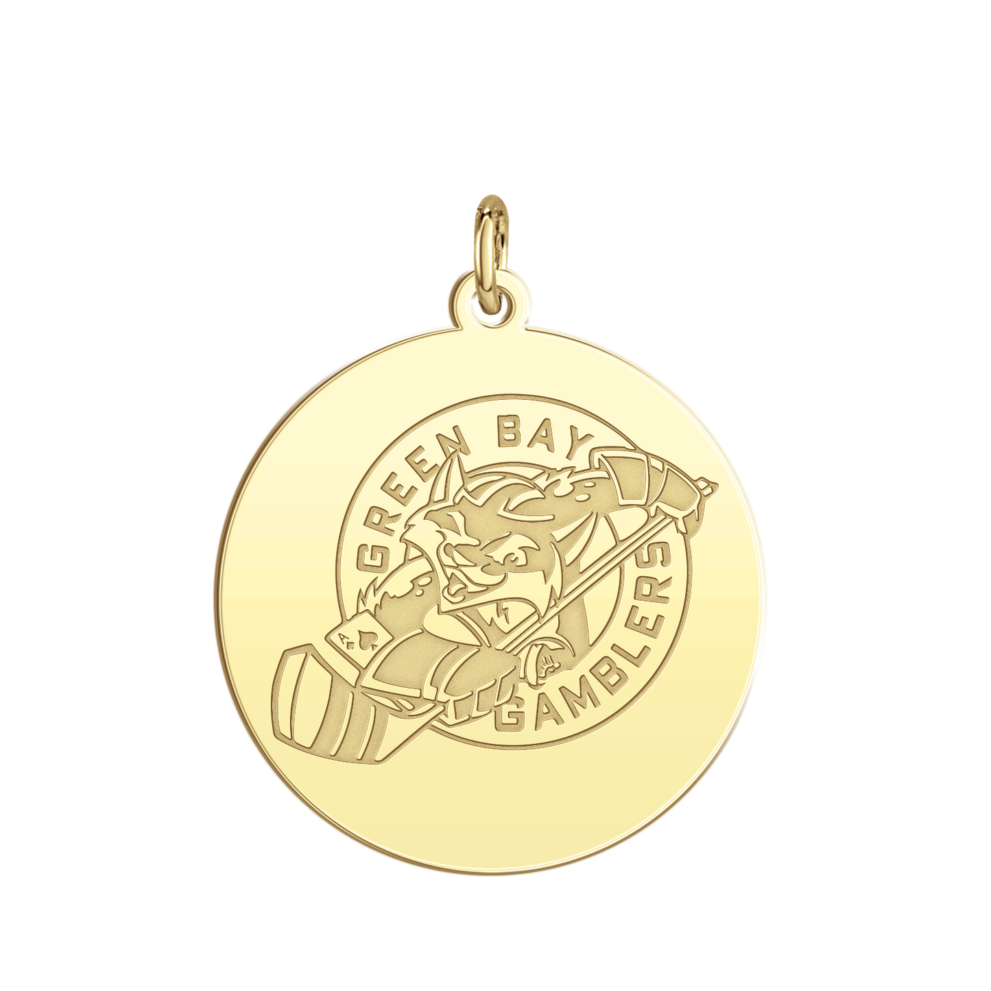 Green Bay Gamblers Logo Disc Large