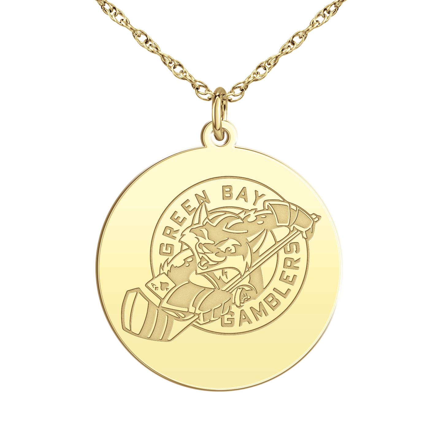 Green Bay Gamblers Logo Disc Large