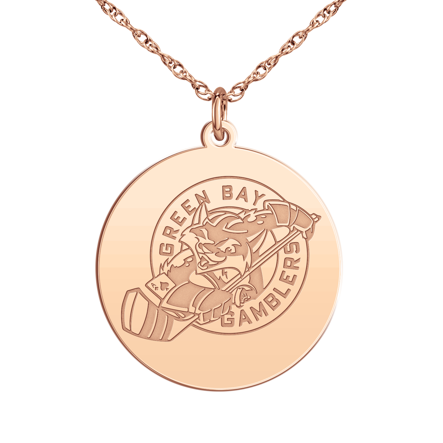 Green Bay Gamblers Logo Disc Large