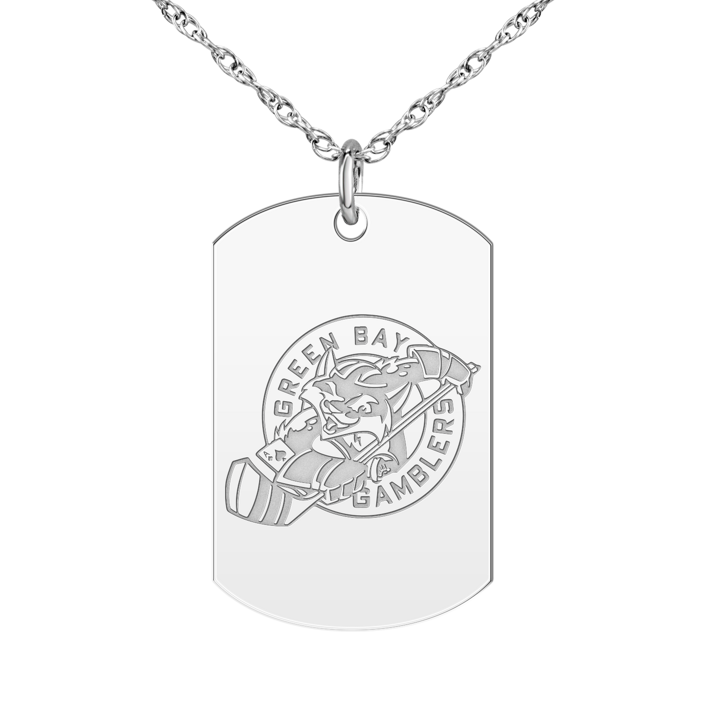 Green Bay Gamblers Logo Tag Large