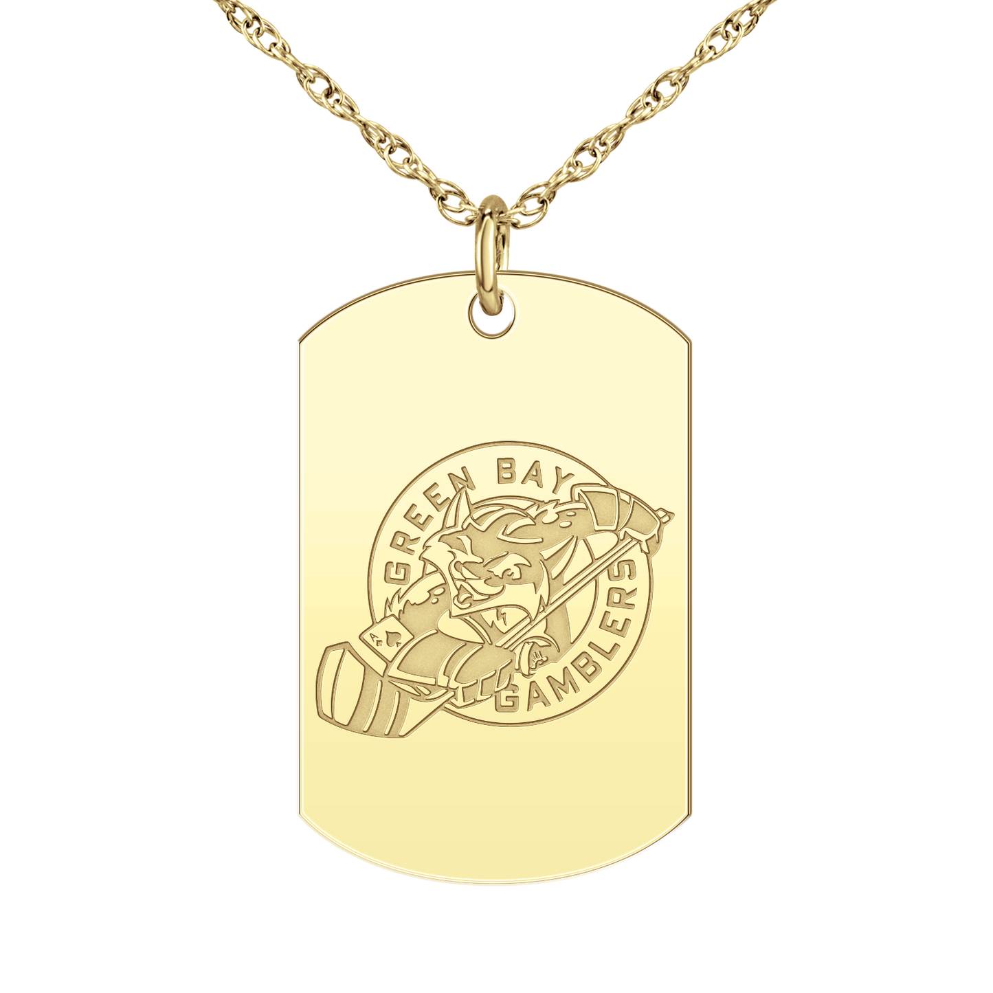 Green Bay Gamblers Logo Tag Large