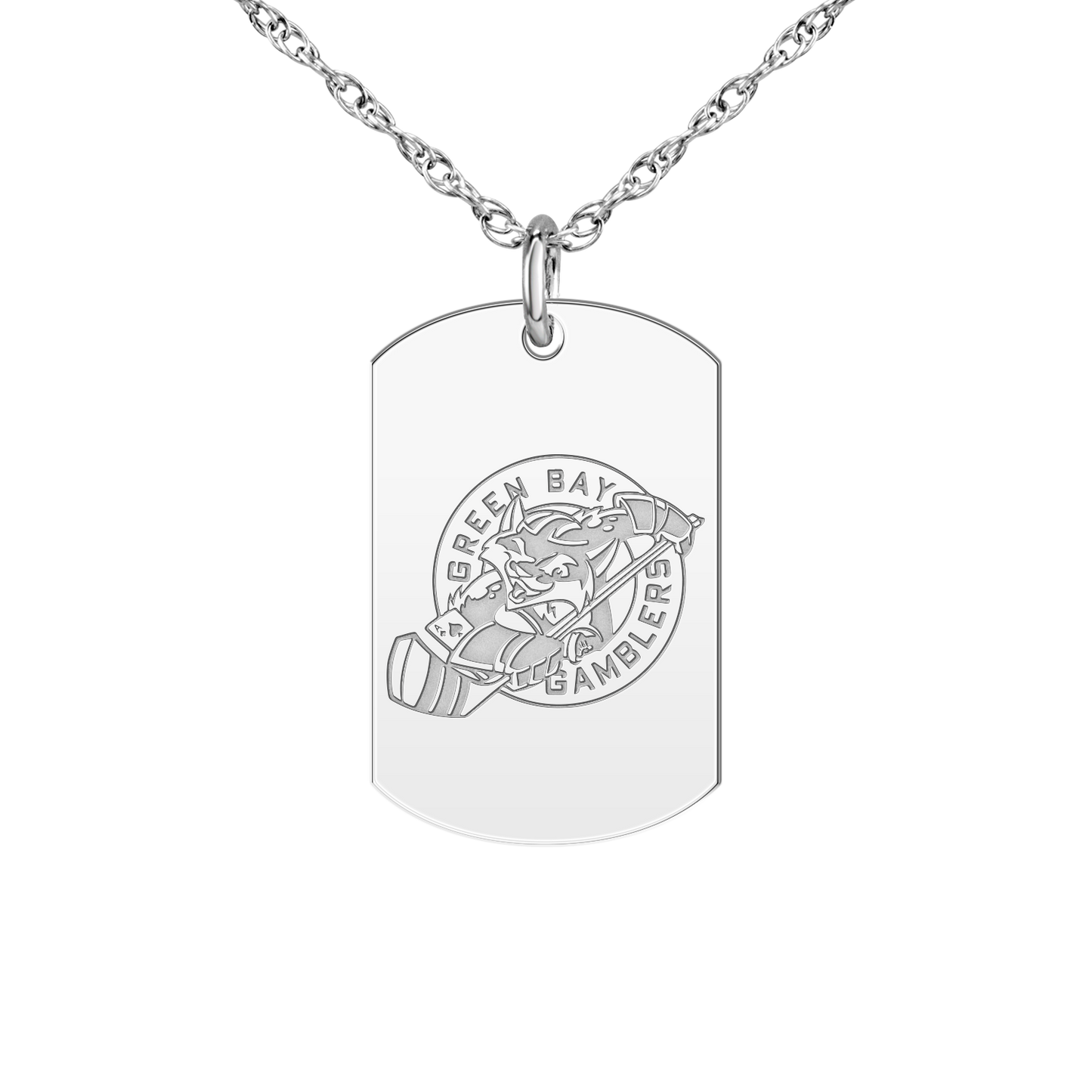 Green Bay Gamblers Logo Tag Small