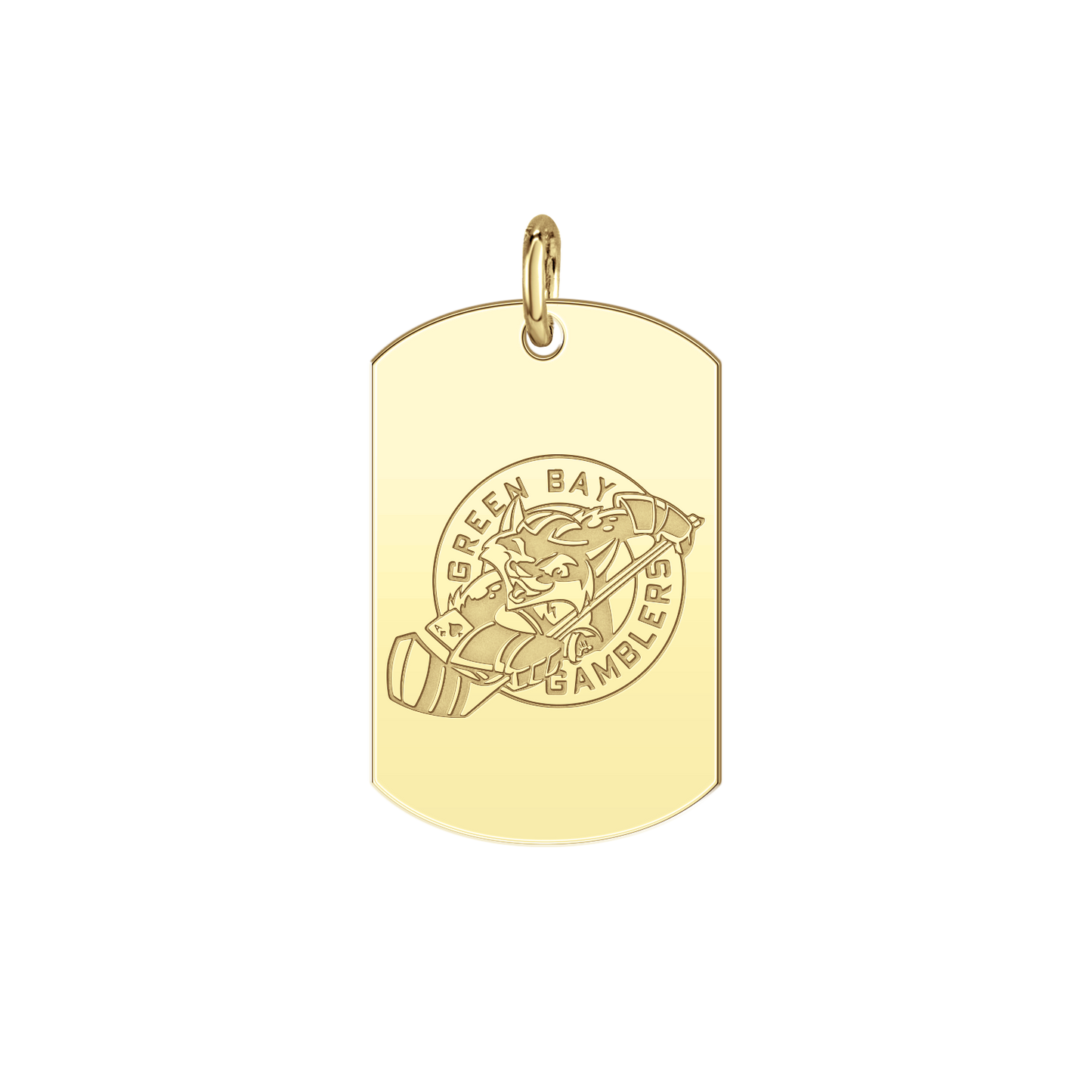 Green Bay Gamblers Logo Tag Small