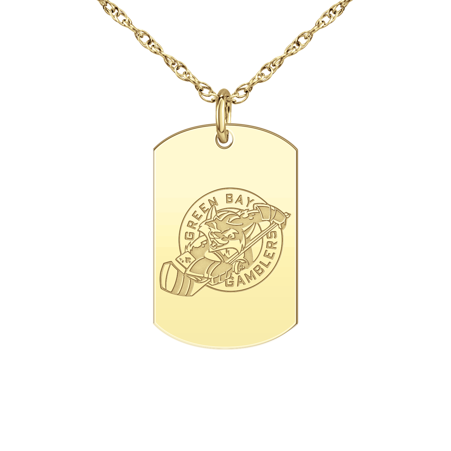 Green Bay Gamblers Logo Tag Small