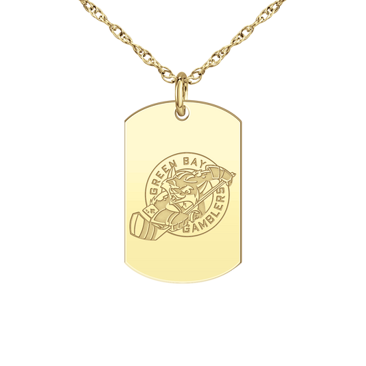 Green Bay Gamblers Logo Tag Small