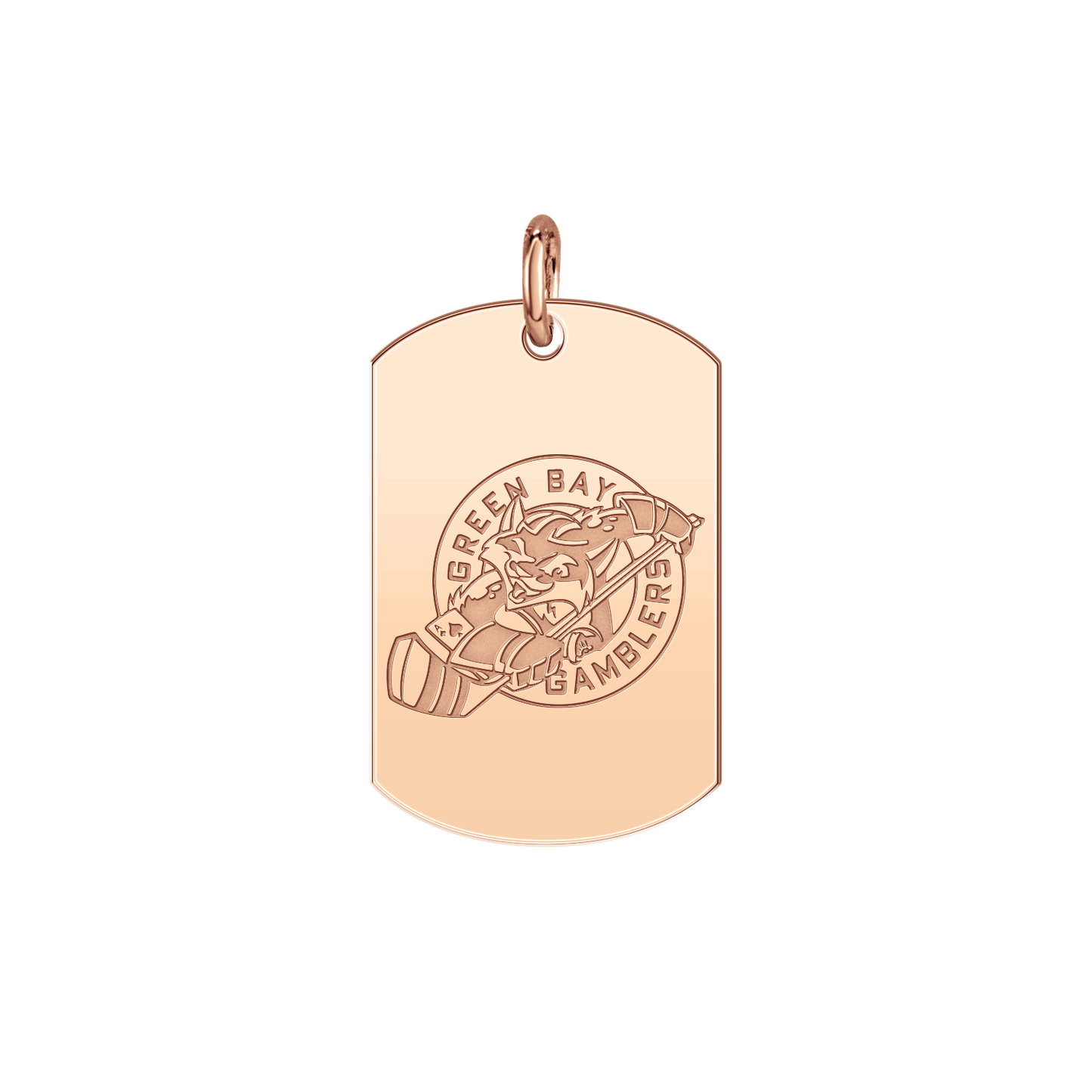 Green Bay Gamblers Logo Tag Small