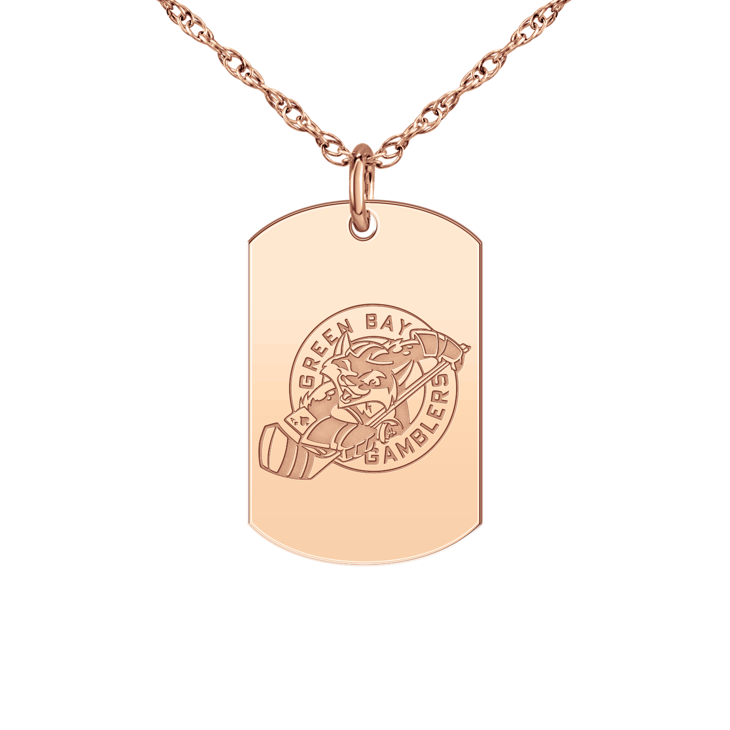 Green Bay Gamblers Logo Tag Small