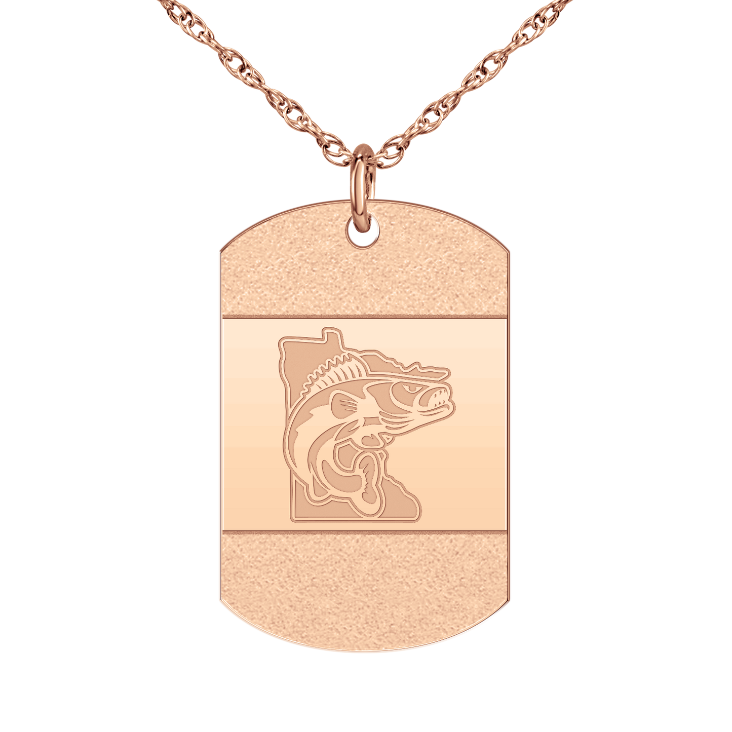 Minnesota Walleye ICED Signature Tag Large