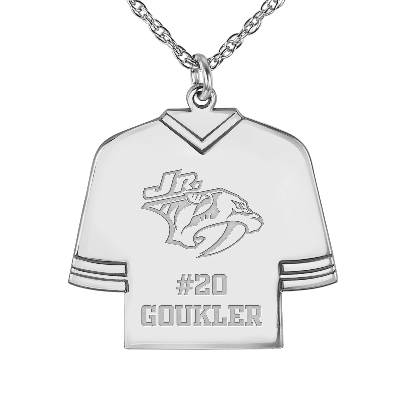 Nashville Jr Predators Hockey Jersey Pendant