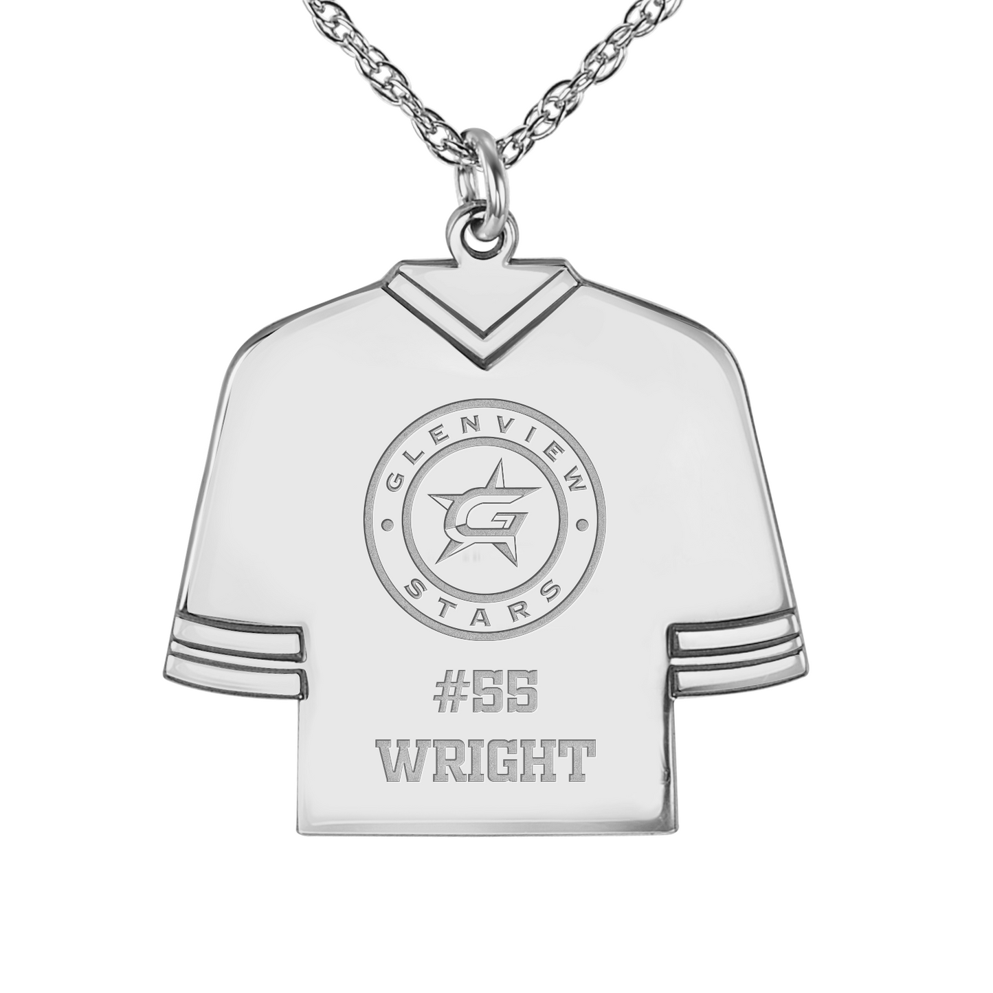 Glenview Stars Hockey Jersey Pendant
