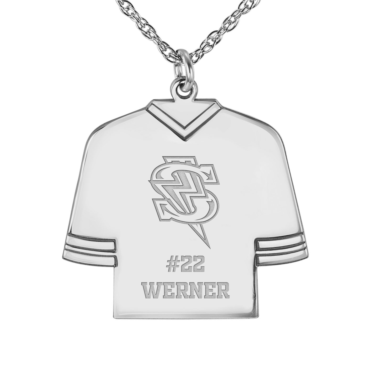 Windy City Storm Bolt Hockey Jersey Pendant
