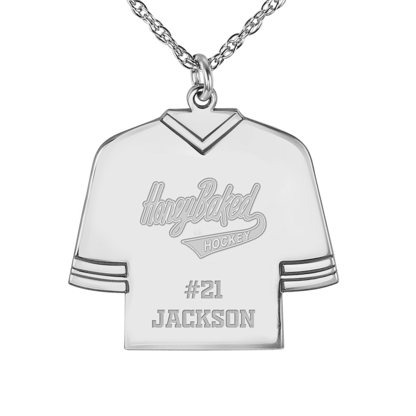 Honey Baked Hockey Jersey Pendant