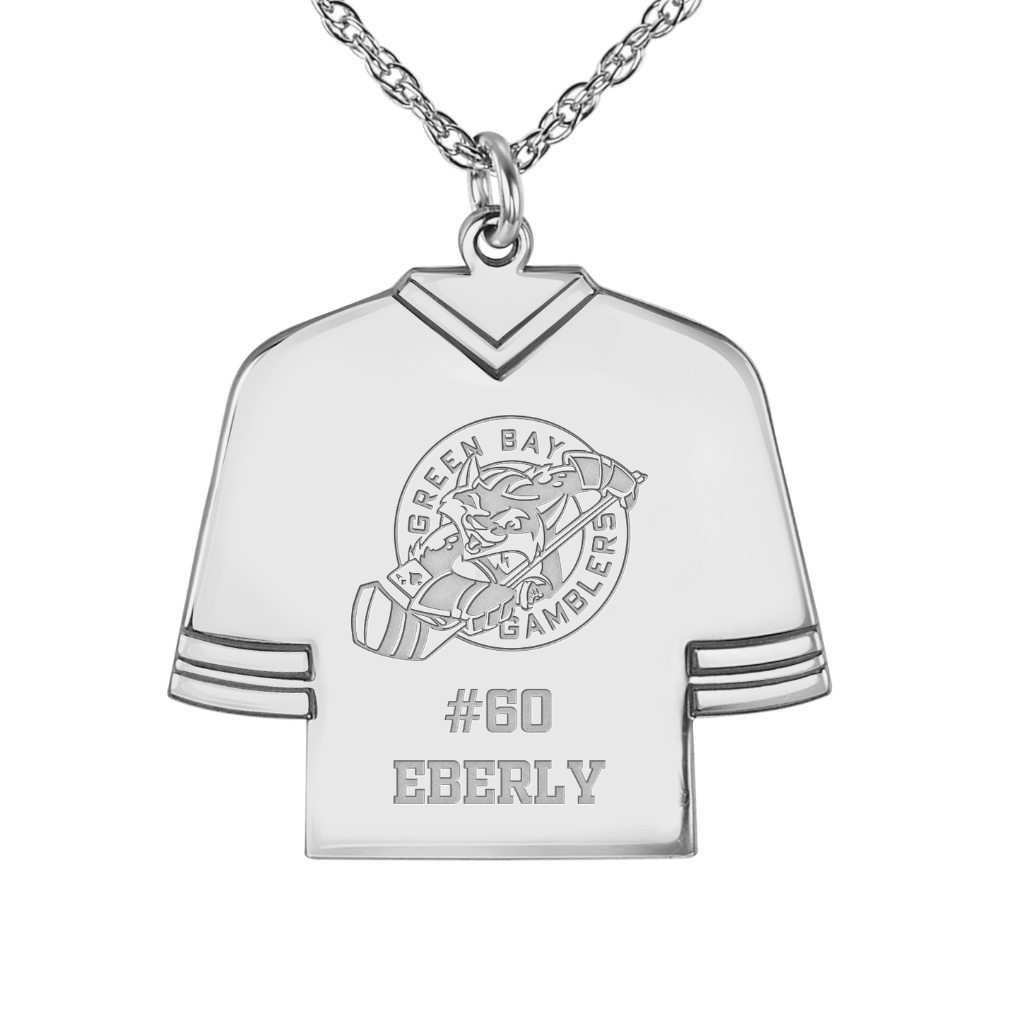 Green Bay Gamblers Hockey Jersey Pendant