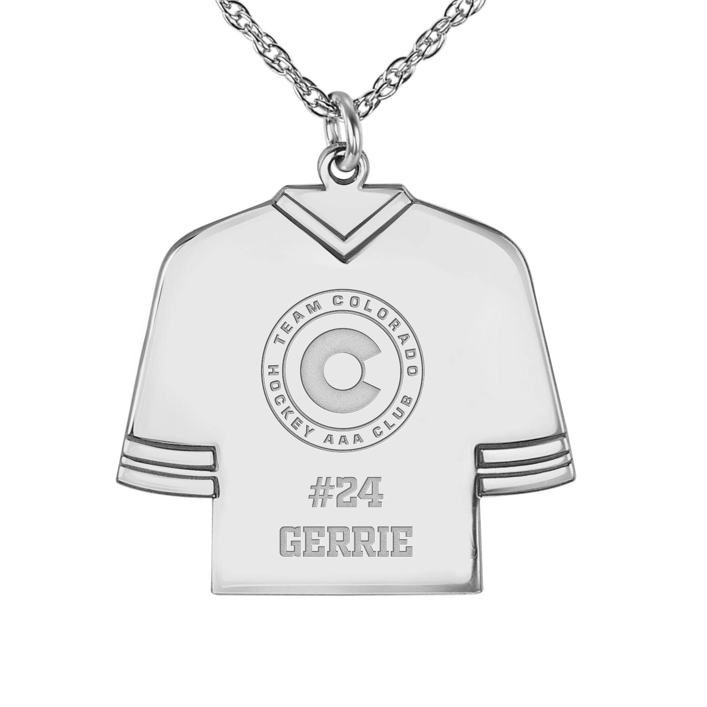 Team Colorado Hockey Jersey Pendant