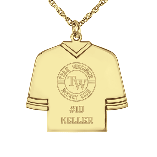 Team Wisconsin Hockey Jersey Pendant