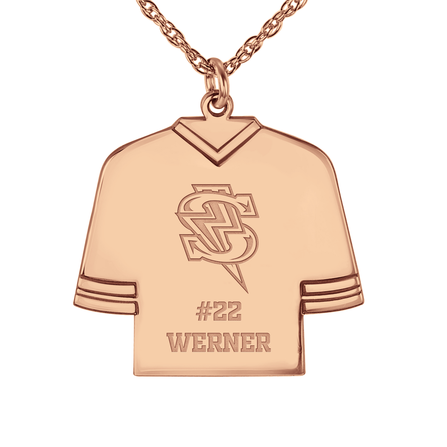 Windy City Storm Bolt Hockey Jersey Pendant