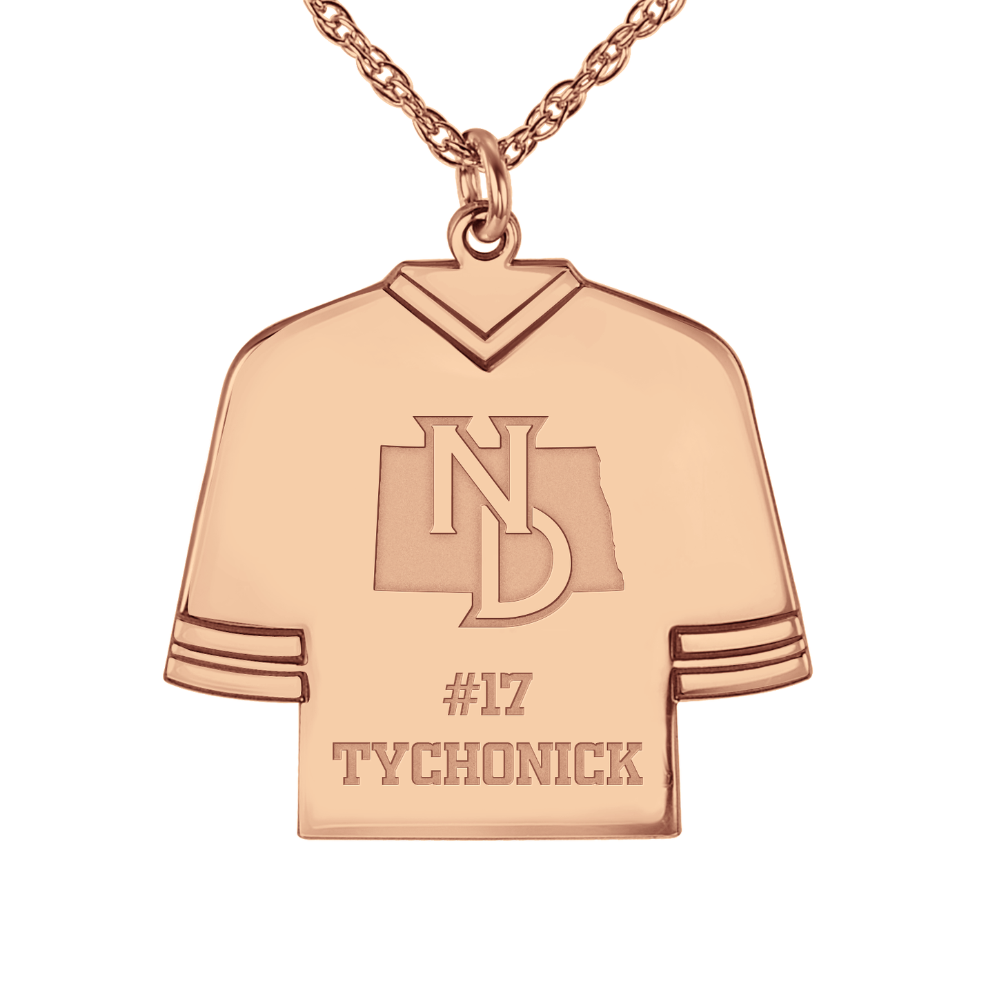 North Dakota Hockey Jersey Pendant