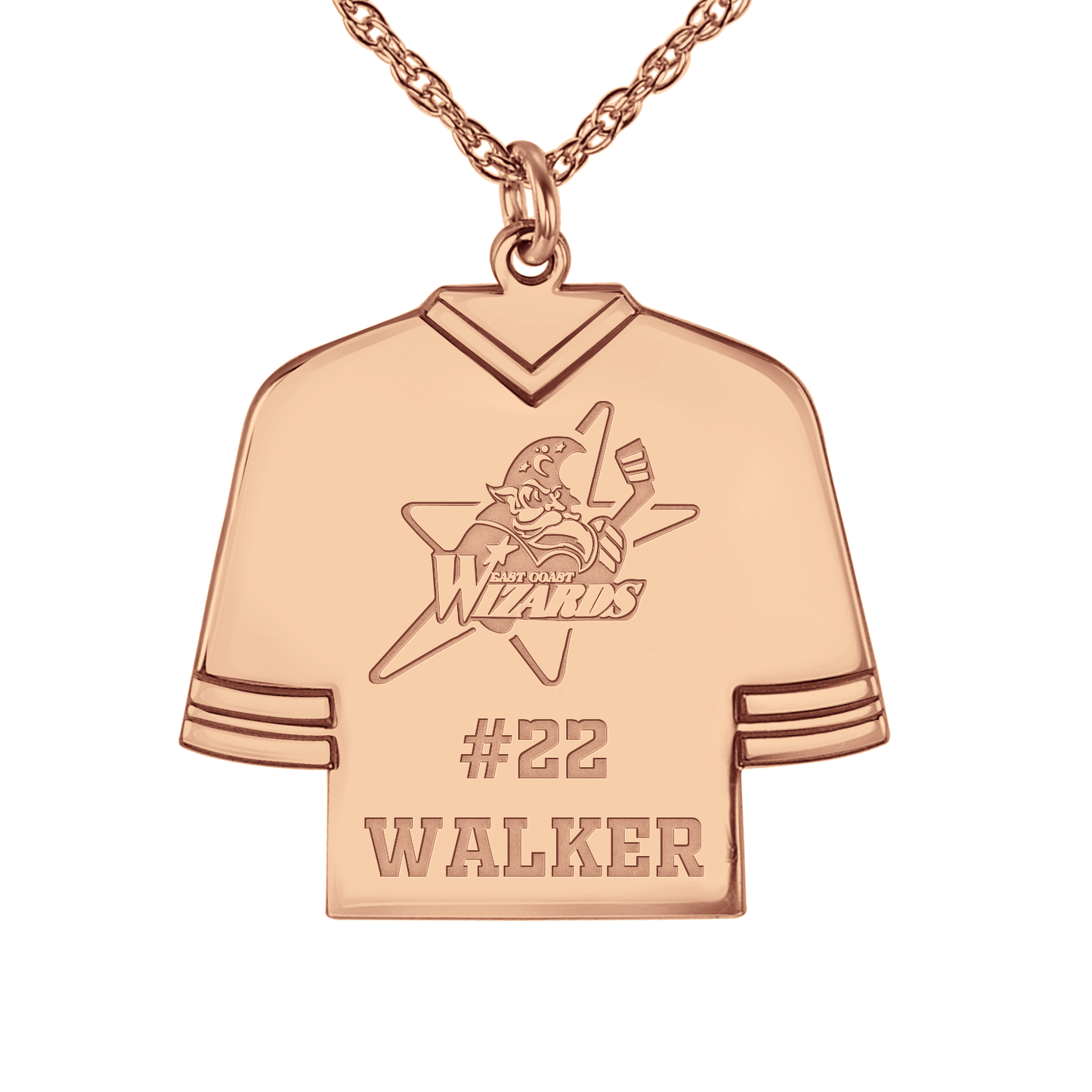 East Coast Wizards Hockey Jersey Pendant