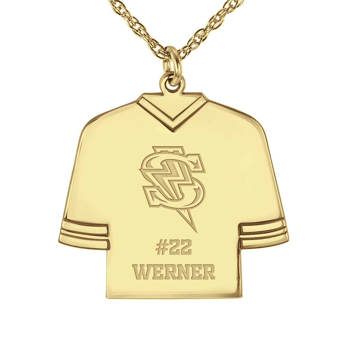 Windy City Storm Bolt Hockey Jersey Pendant