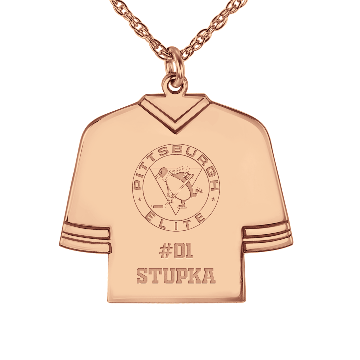 Pittsburgh Elite Hockey Jersey Pendant
