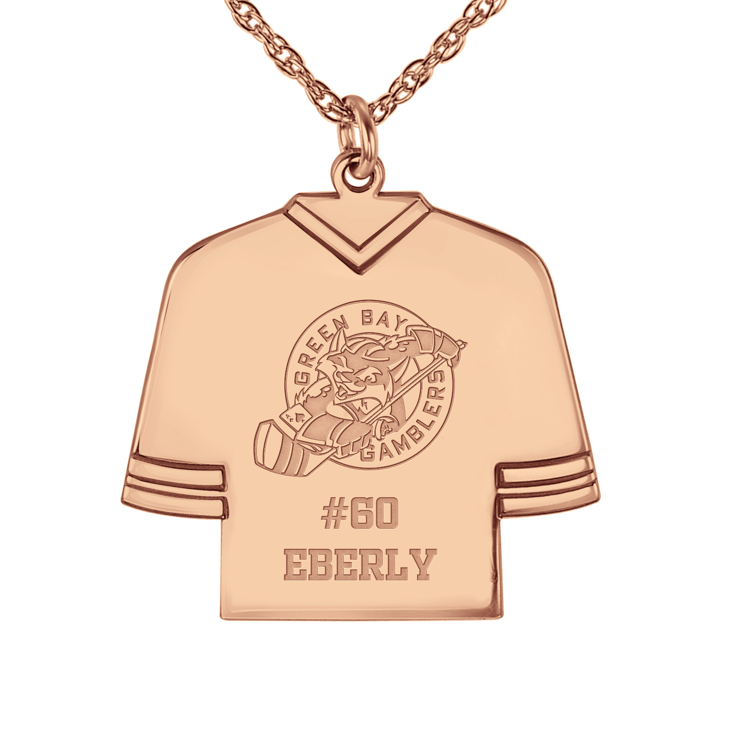 Green Bay Gamblers Hockey Jersey Pendant