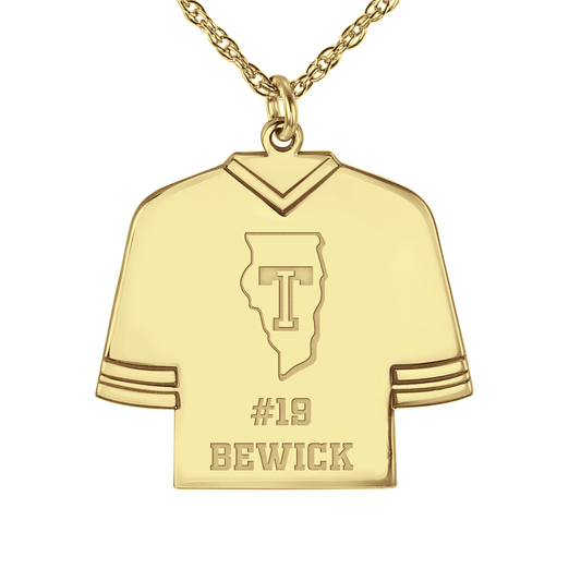 Team Illinois Hockey Jersey Pendant