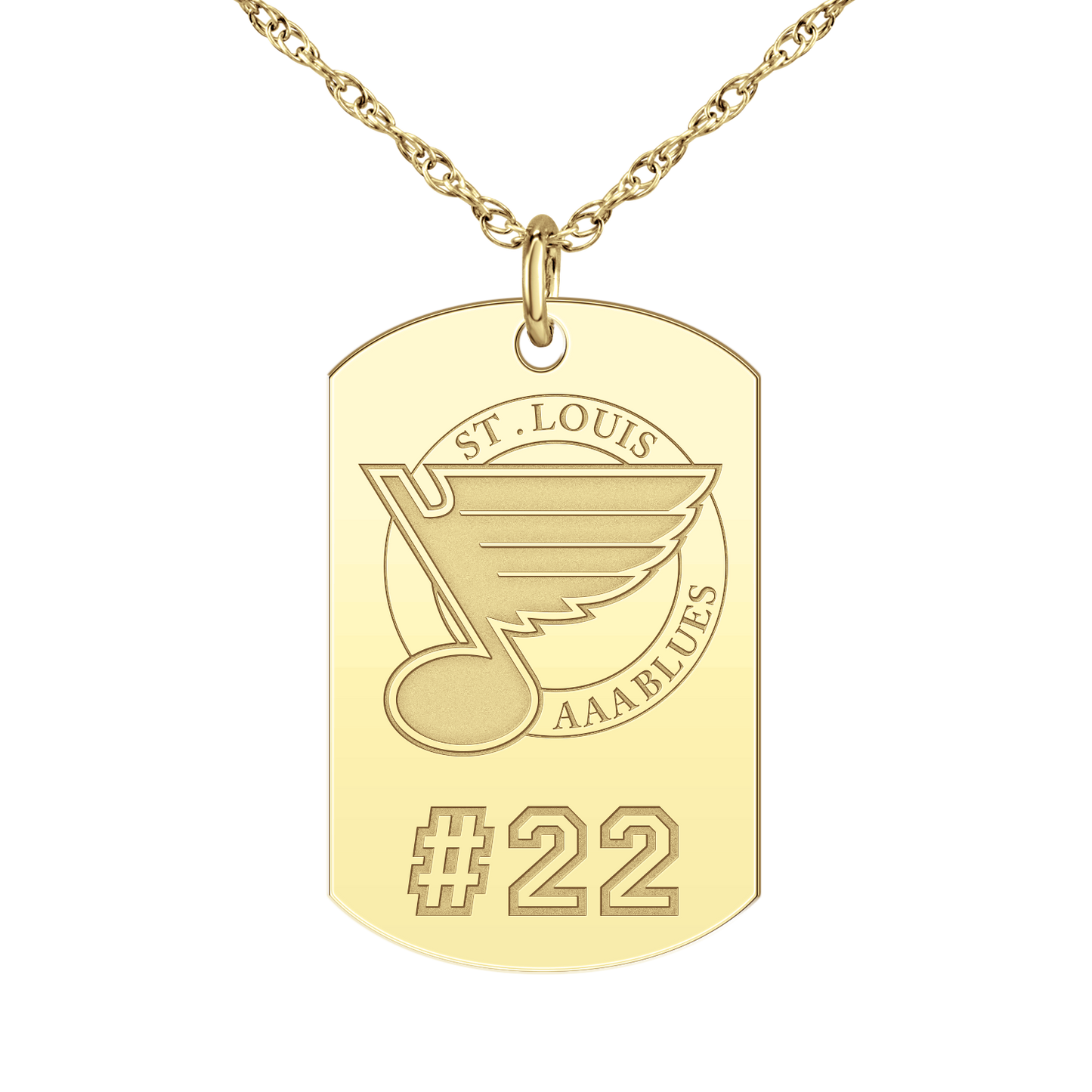 St. Louis AAA Blues Players Tag Large