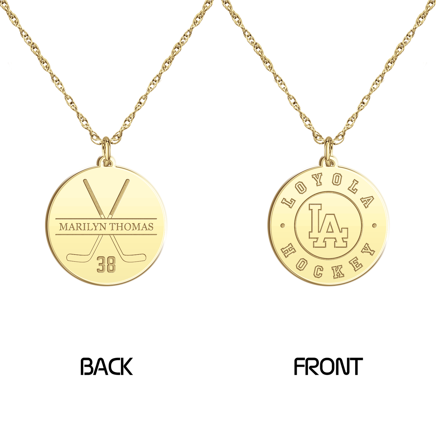 Loyola Academy Hockey Crossing Sticks Disc