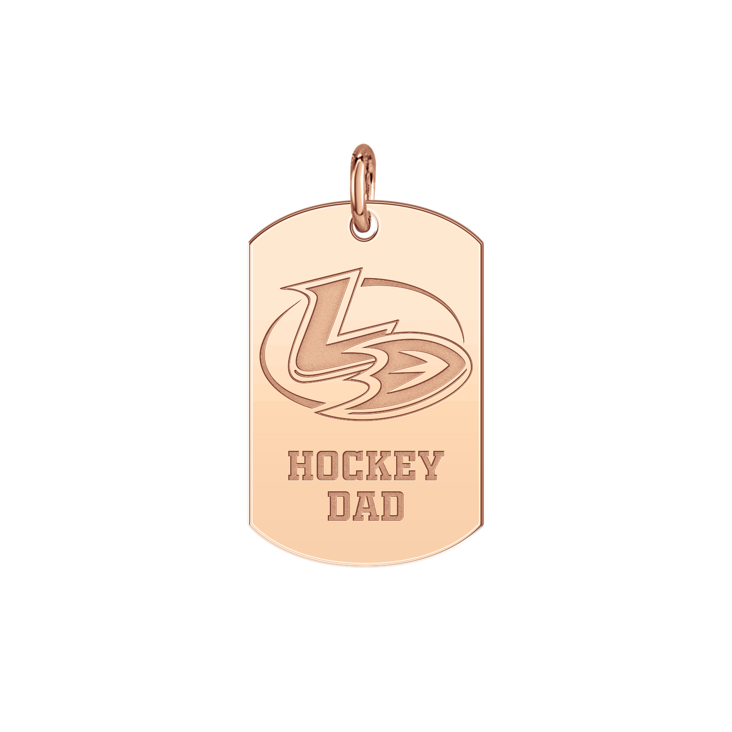 Lady Ducks Hockey Dad Tag