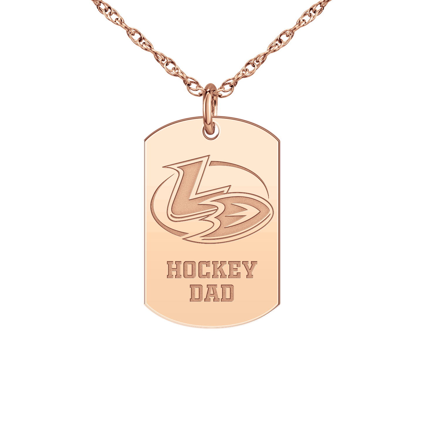 Lady Ducks Hockey Dad Tag