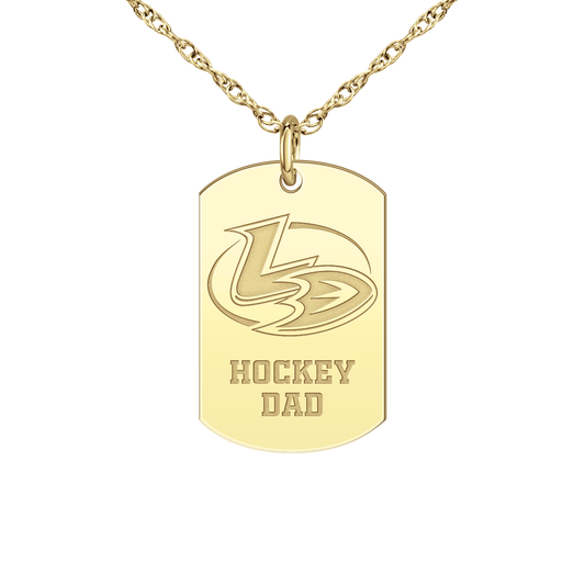 Lady Ducks Hockey Dad Tag