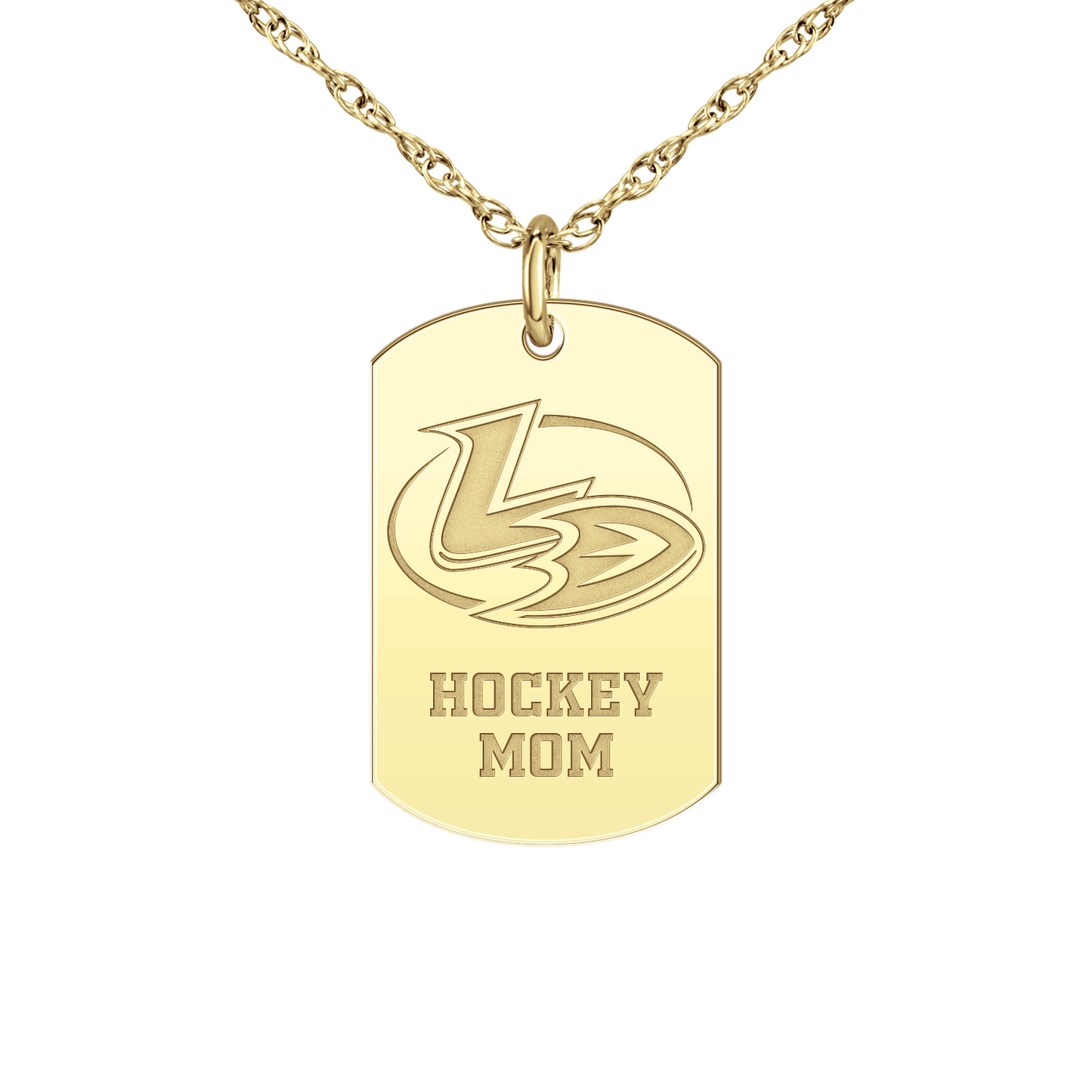 Lady Ducks Hockey Mom Tag