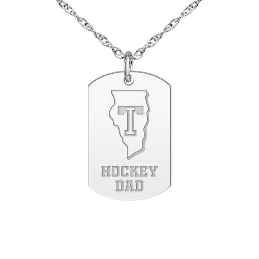 Team Illinois Hockey Dad Tag